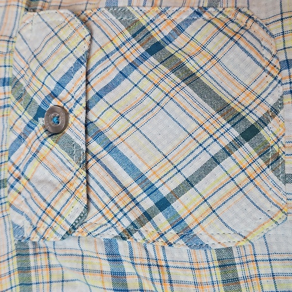 Marmot Women's Plaid Long Sleeve Button Up Shirt Size M Roll Tab Sleeves - Picture 7 of 13